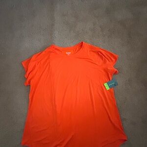 NWT Kohl's Tek Gear Vibrant Orange Short Sleeve Tee